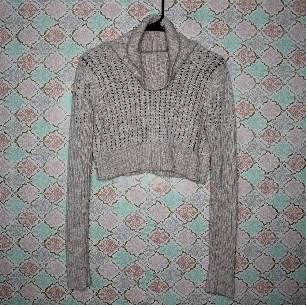 Crop Top Knitted Sweater